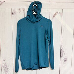 The North Face Women’s Belay Sun Hoodie Medium Banff Blue EUC